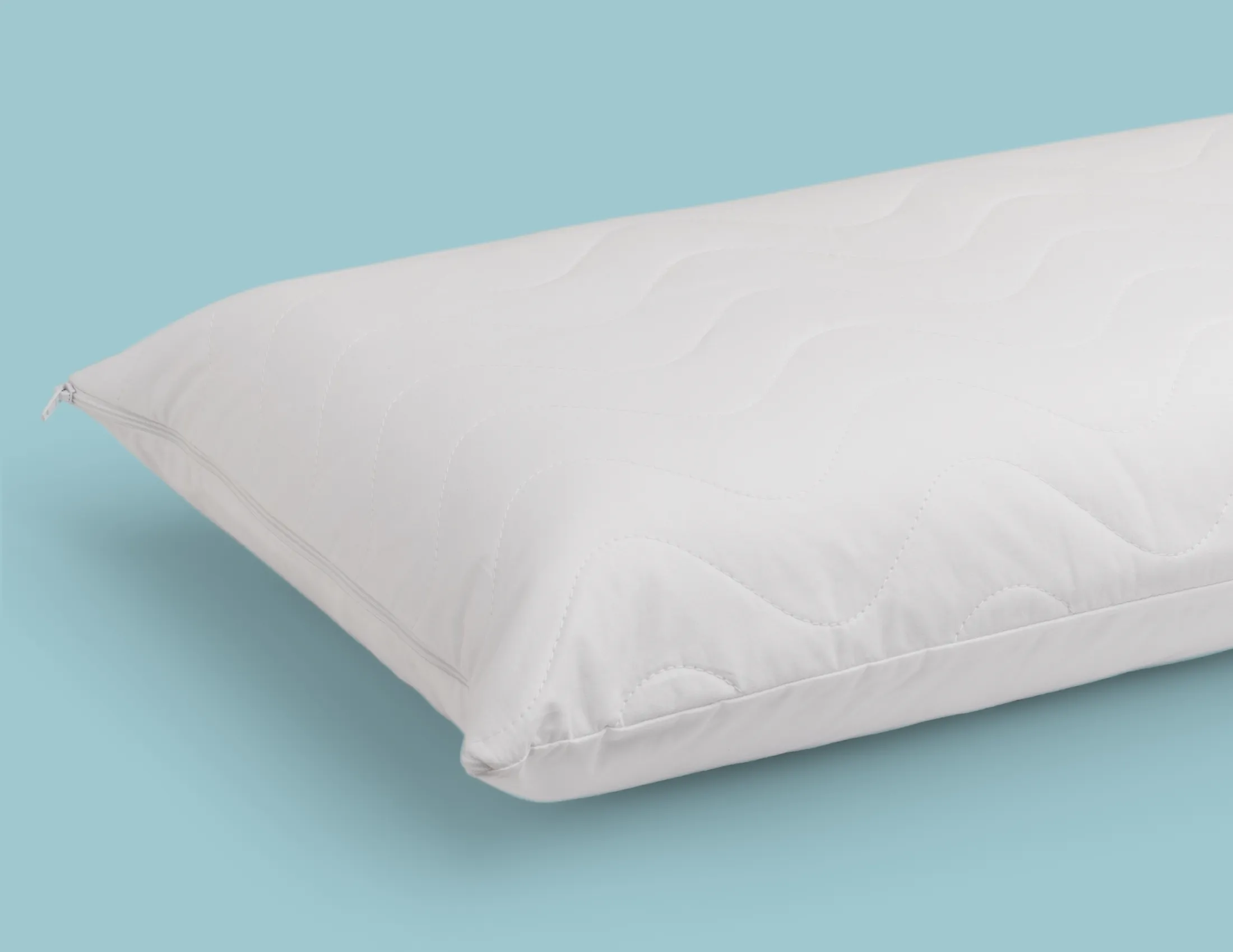 100% Cotton Quilted Pillow Protector - Give your water pillow an extra layer of comfort