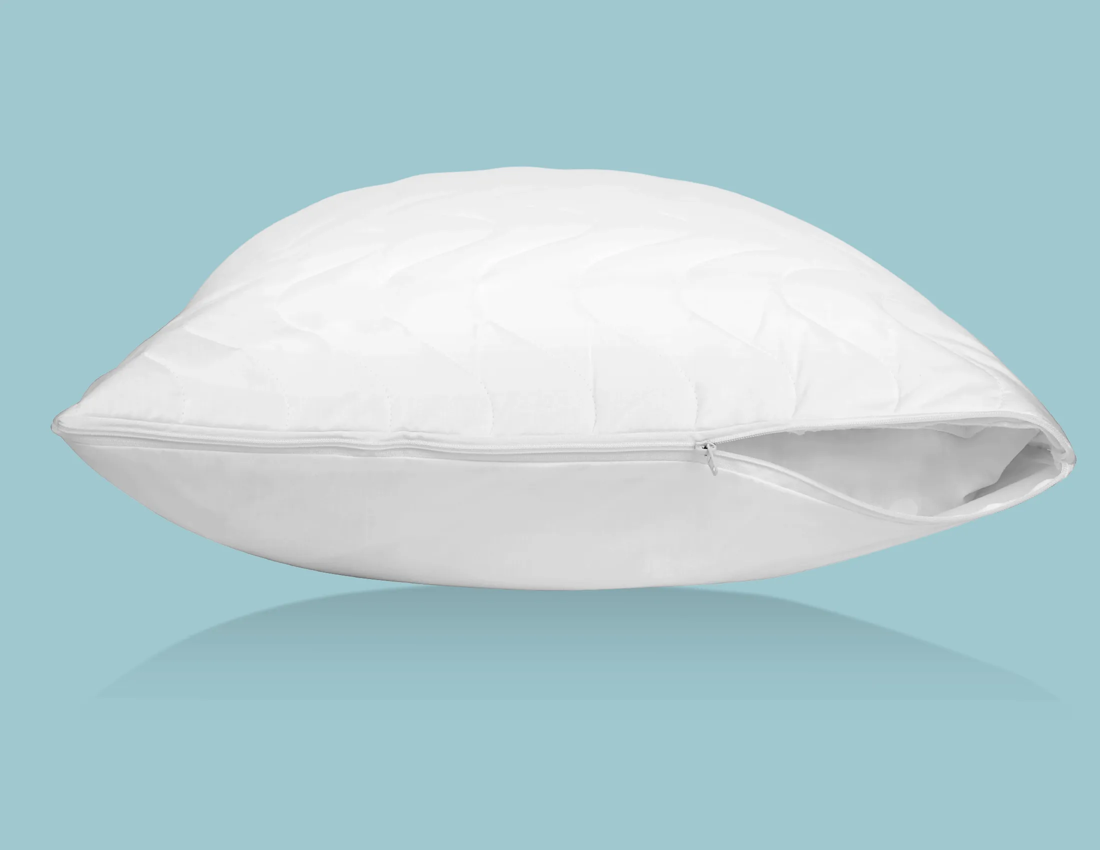 100% Cotton Quilted Pillow Protector - Give your water pillow an extra layer of comfort