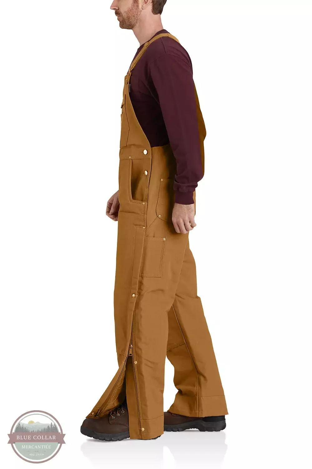 104393 Loose Fit Firm Duck Insulated Bib Overall