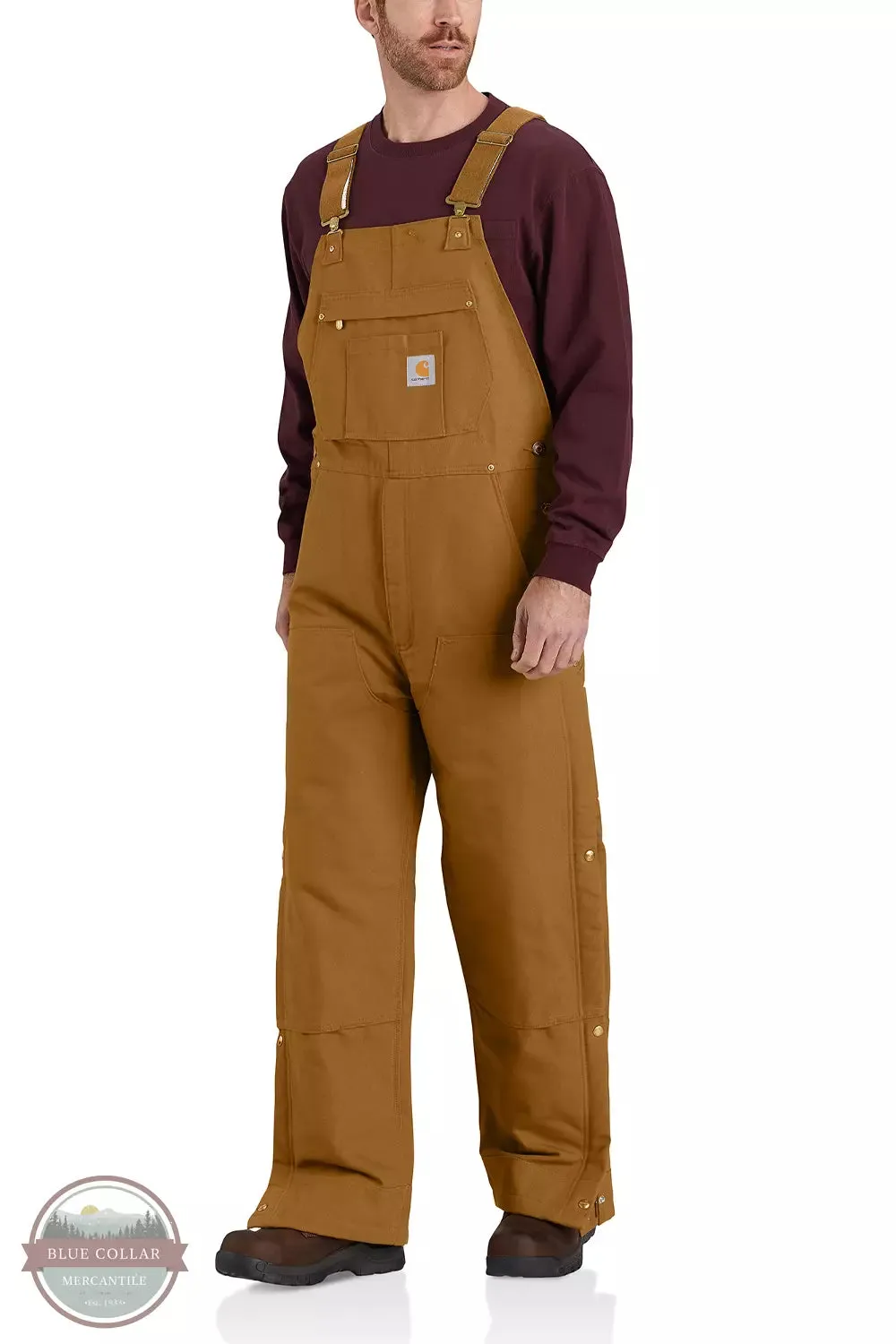 104393 Loose Fit Firm Duck Insulated Bib Overall