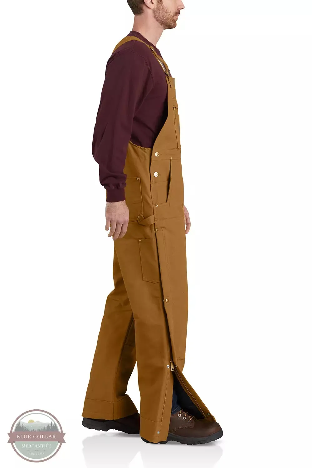 104393 Loose Fit Firm Duck Insulated Bib Overall