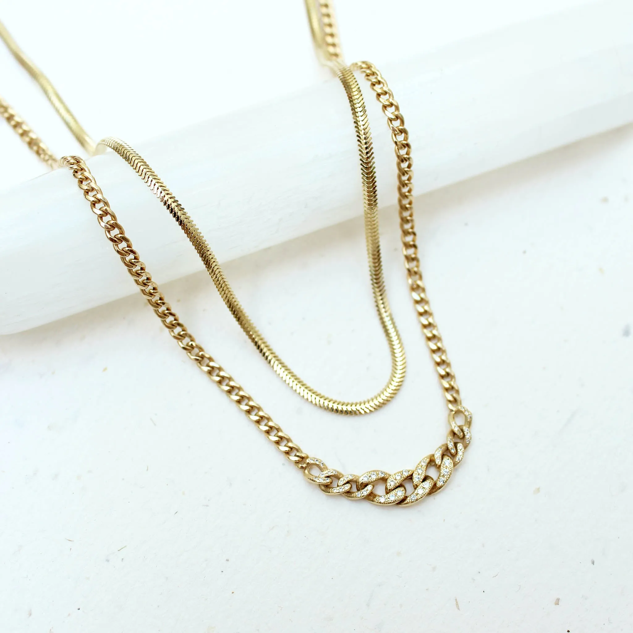 14k Gold Small Snake Chain Necklace