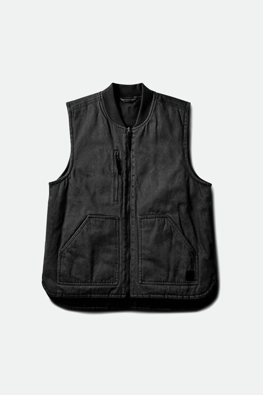 Abraham Reversible Vest - Black/Black