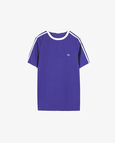 Addyson Short Sleeve Athleisure Tee - Purple