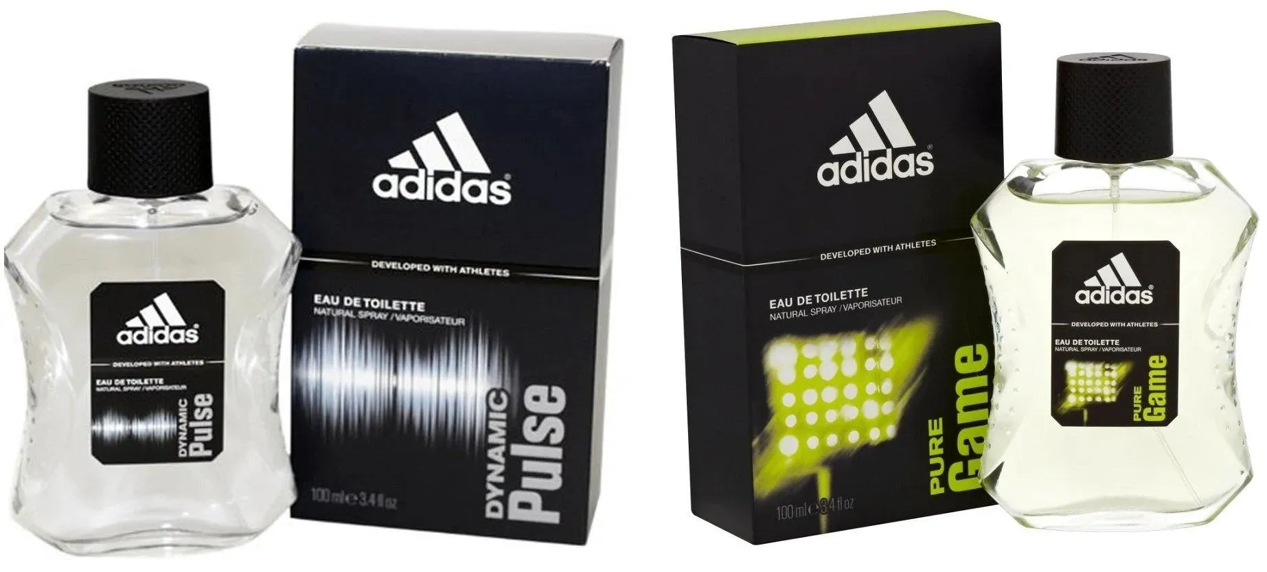 Adidas Combo - Dynamic Pulse and Pure Game EDT Perfume for Men (100 ml x 2)