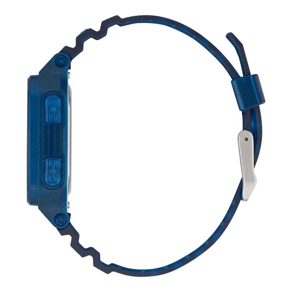 Adidas Street Digital Blue Resin Strap Men Watch AOST22552