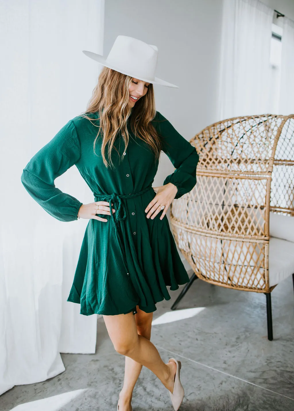 Alivia Button Down Dress