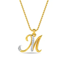 Alphabet M Pendant