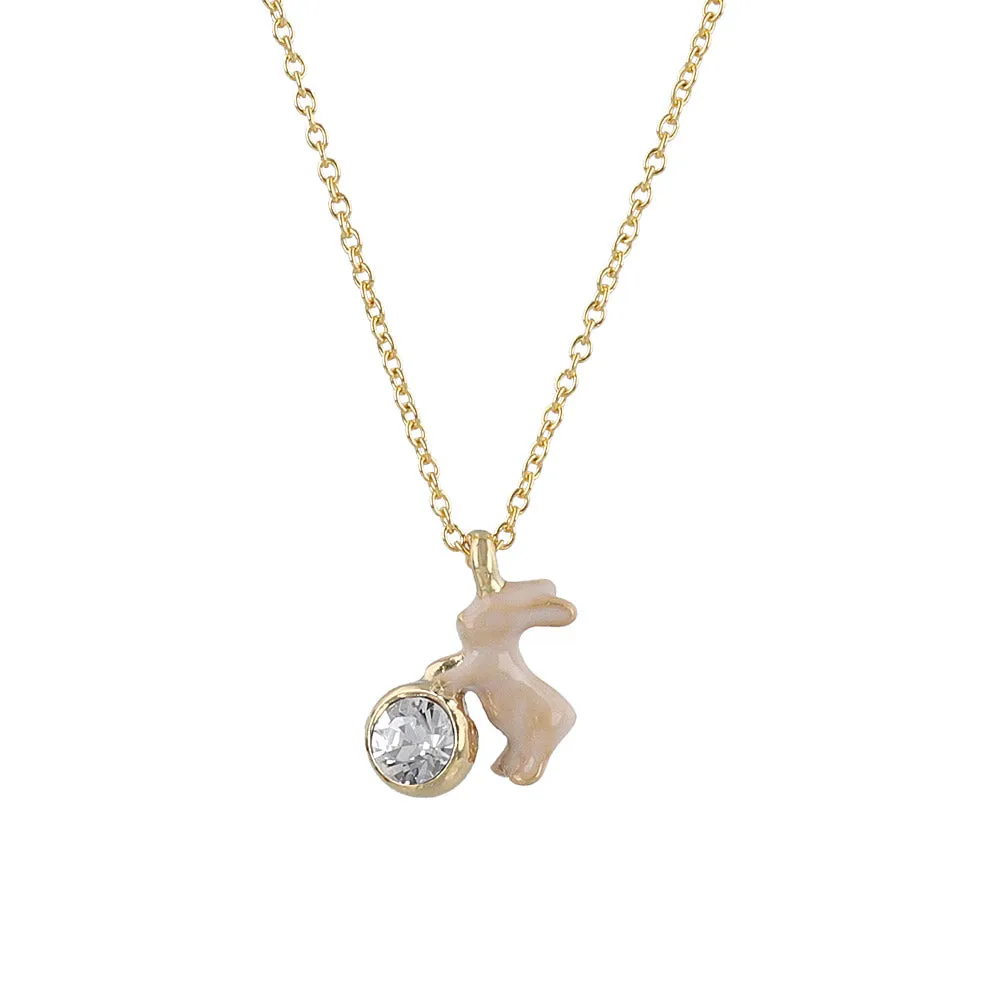 Animal Mascot Stone Necklace