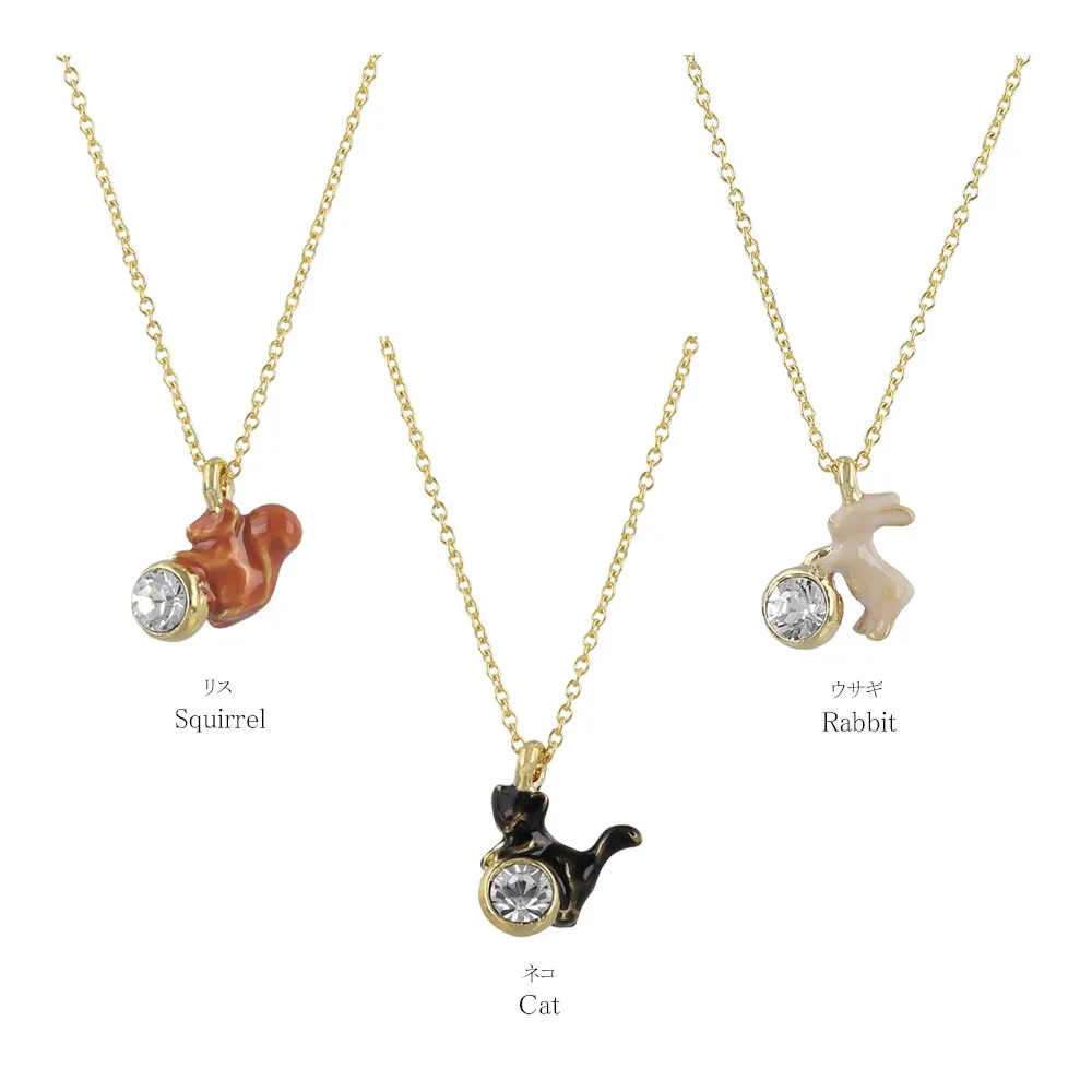 Animal Mascot Stone Necklace