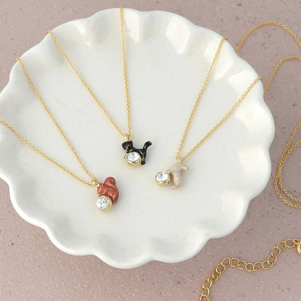 Animal Mascot Stone Necklace