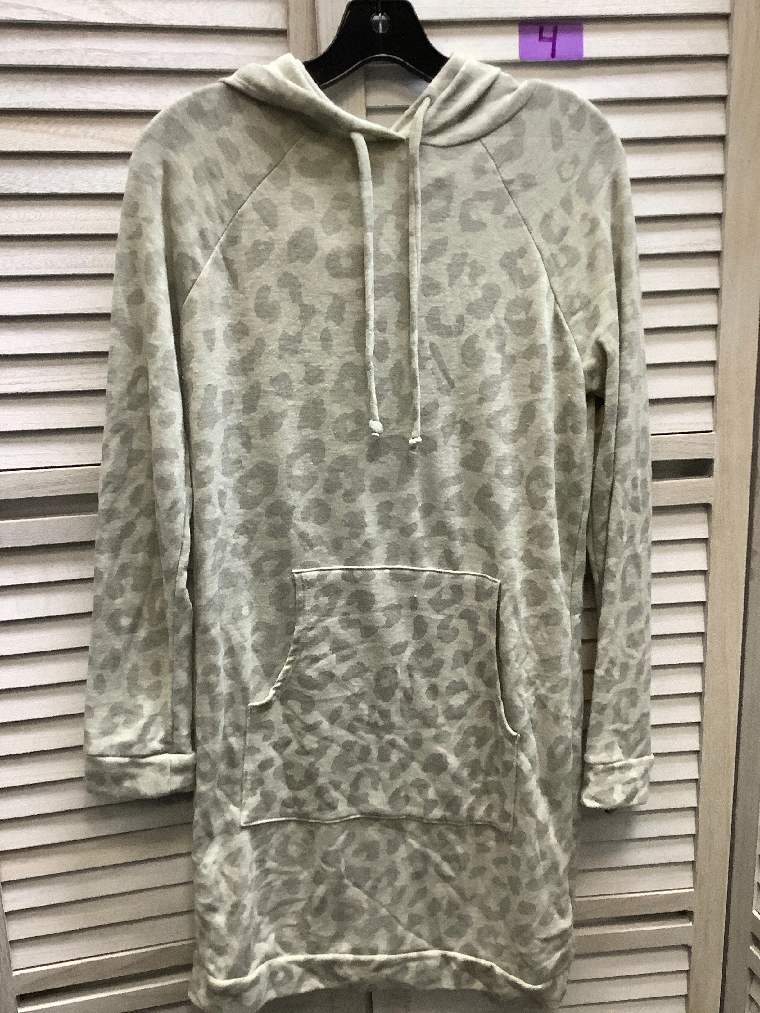 Animal Print Sweatshirt Hoodie Clothes Mentor, Size S