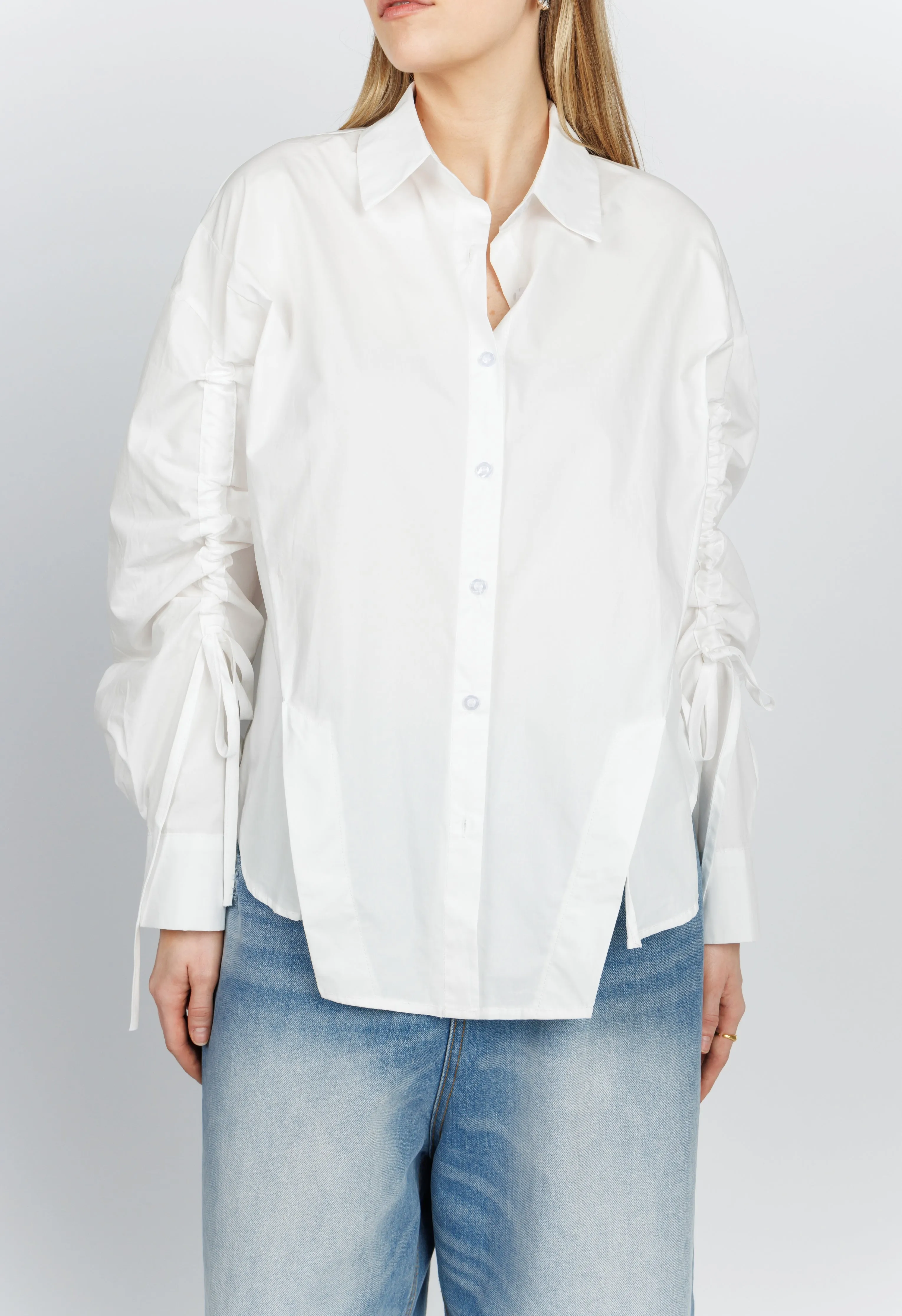 Arden Button Down in White