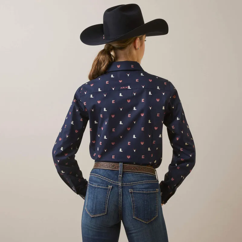 Ariat Women's Wrinkle Resist Team Kirby Shirt