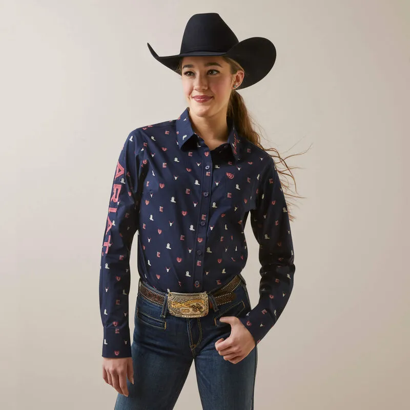 Ariat Women's Wrinkle Resist Team Kirby Shirt