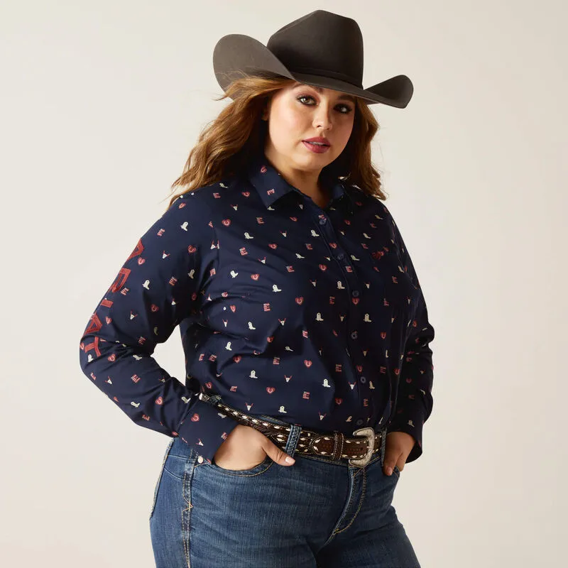 Ariat Women's Wrinkle Resist Team Kirby Shirt