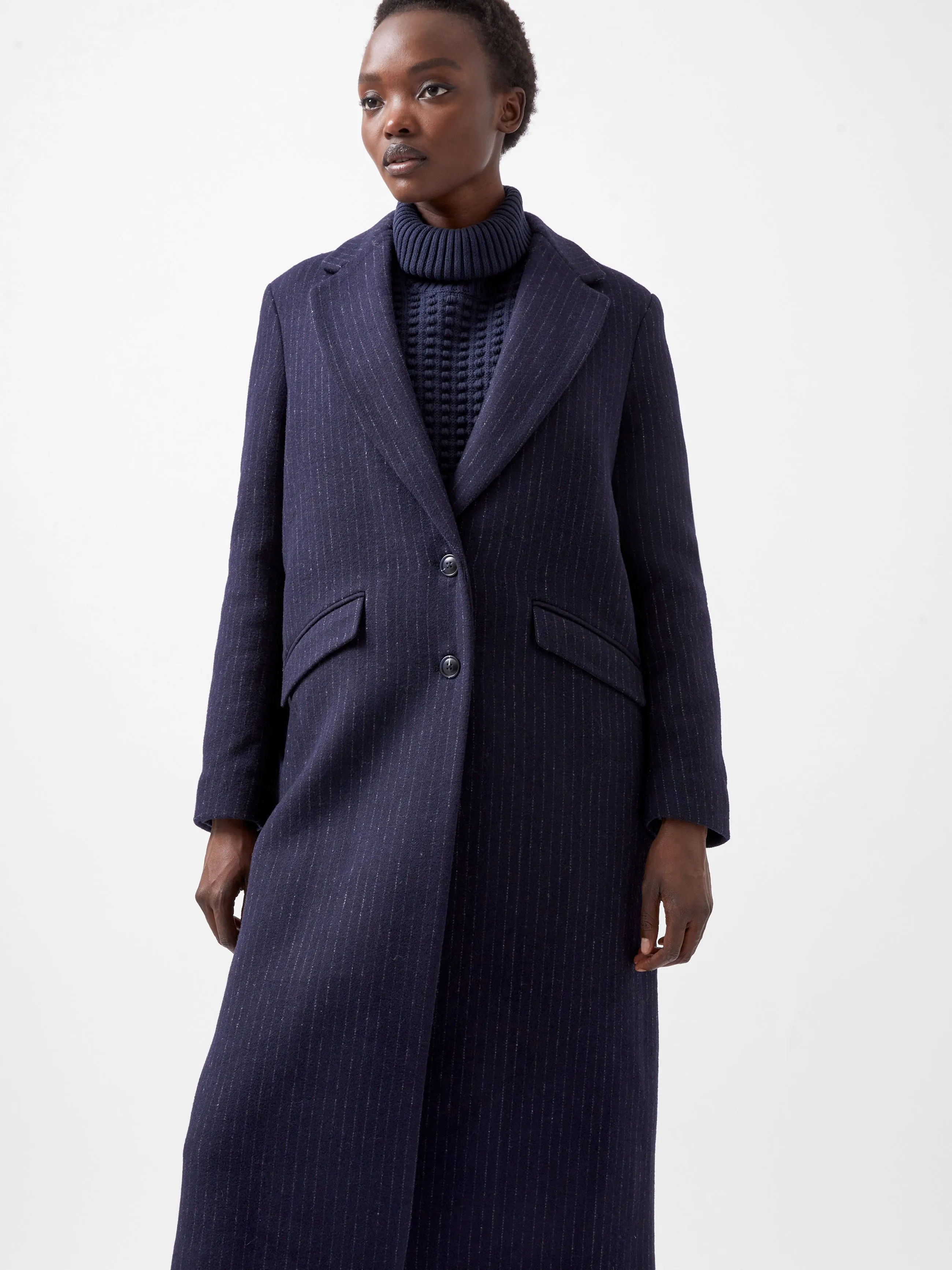 Arlana Pinstripe Coat