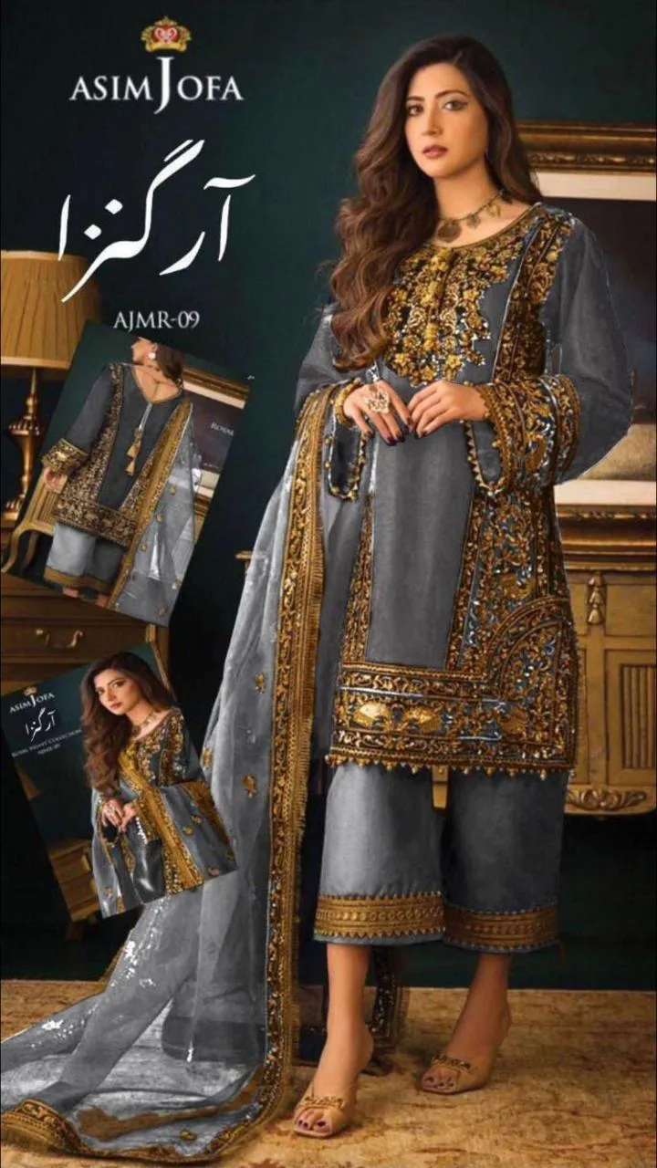 Asim Jofa Organza Suit