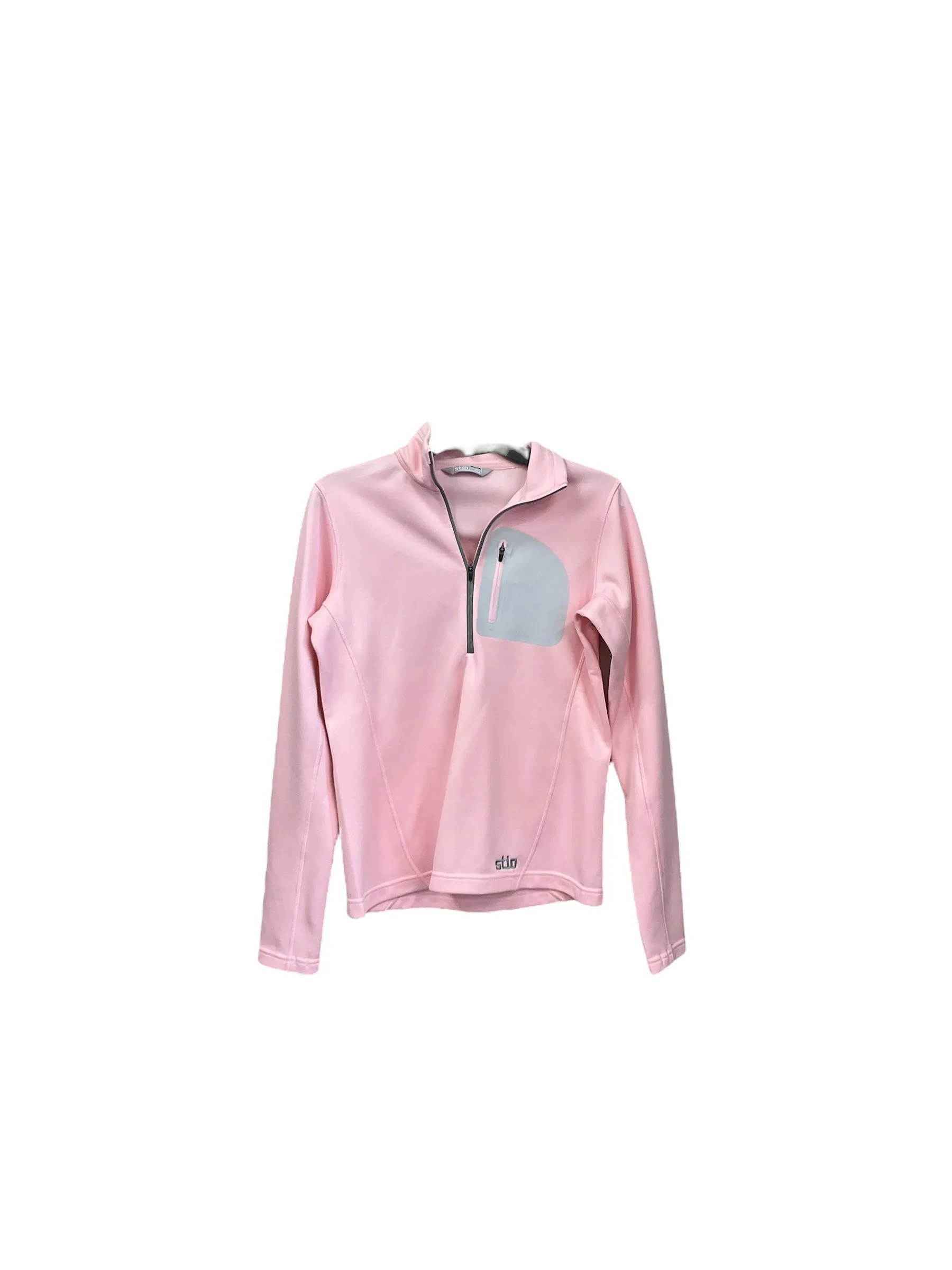 Athletic Top Long Sleeve Collar By Clothes Mentor In Pink, Size: S