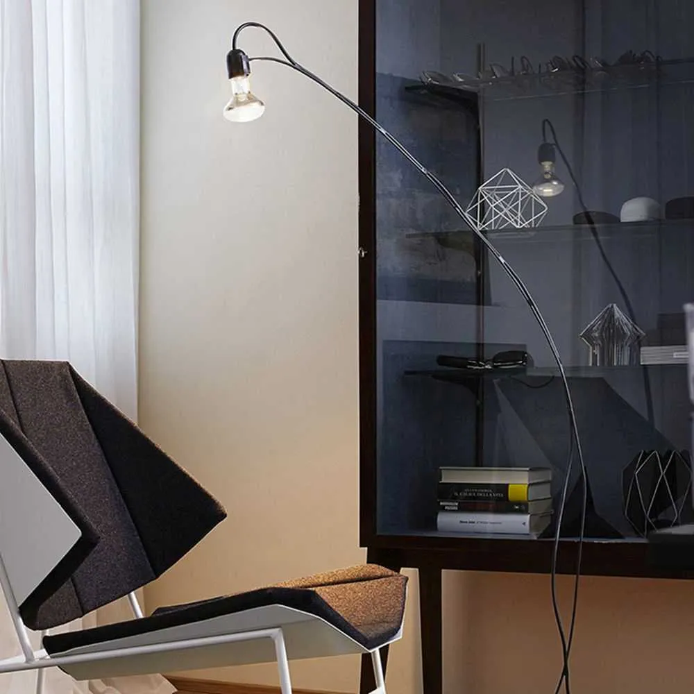 Atipico Badess H.120 cm Floor Lamp Black