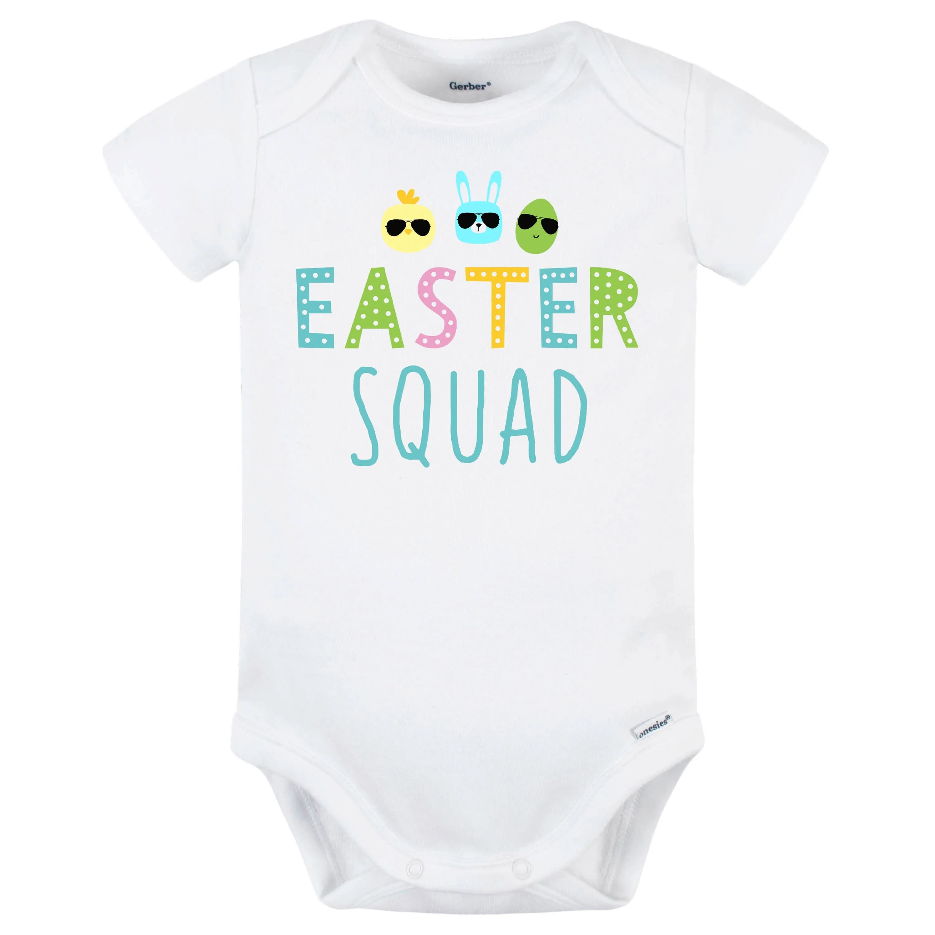 Baby Neutral "Easter Squad" Short Sleeve Onesies® Bodysuit