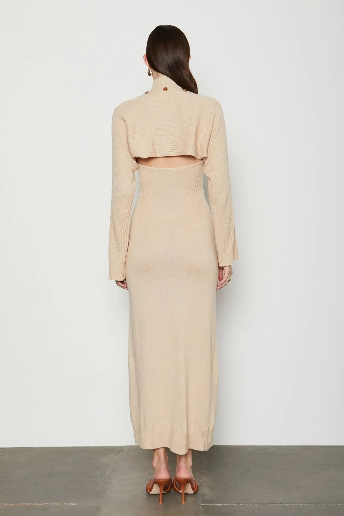 Bailey 44 Cori Knitwear Maxi Dress in Caffe Wisdom Latte