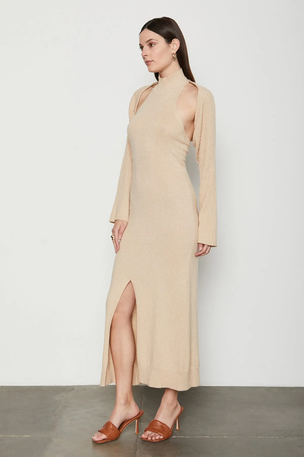 Bailey 44 Cori Knitwear Maxi Dress in Caffe Wisdom Latte