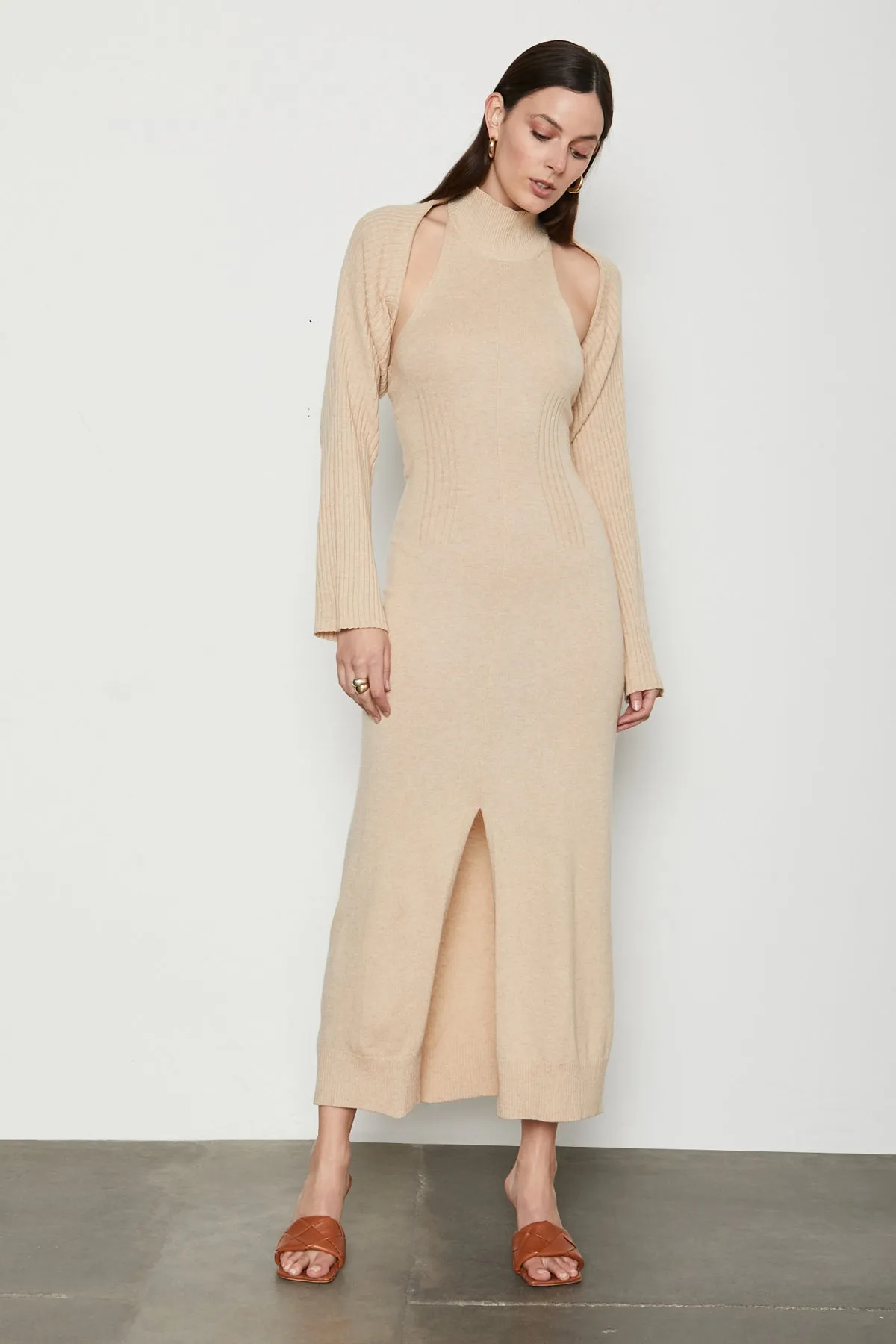 Bailey 44 Cori Knitwear Maxi Dress in Caffe Wisdom Latte