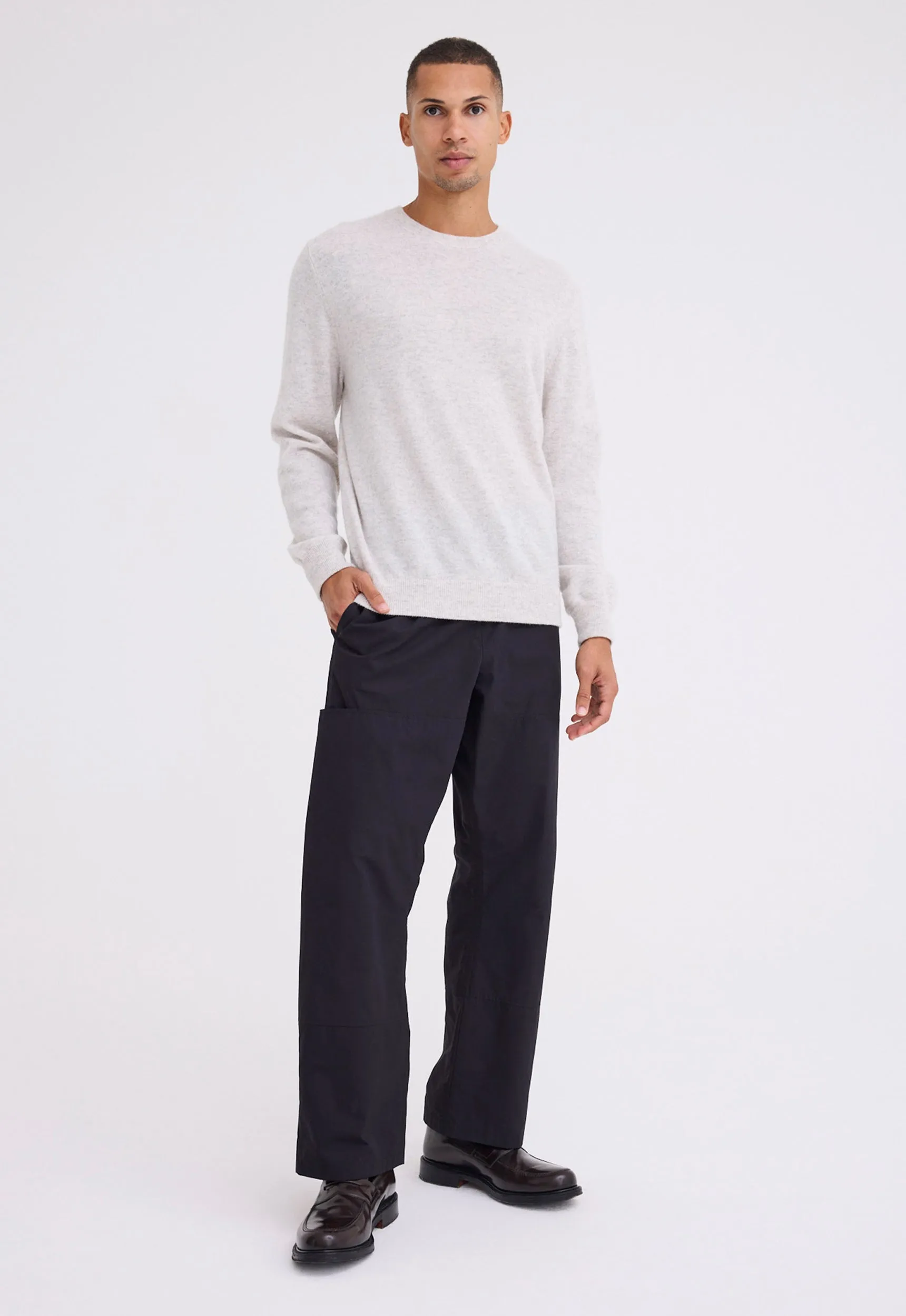 Beckham Cashmere Sweater - Canvas Marle Beige