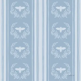 Bees and Blooms Pattern Style H, Wallpaper