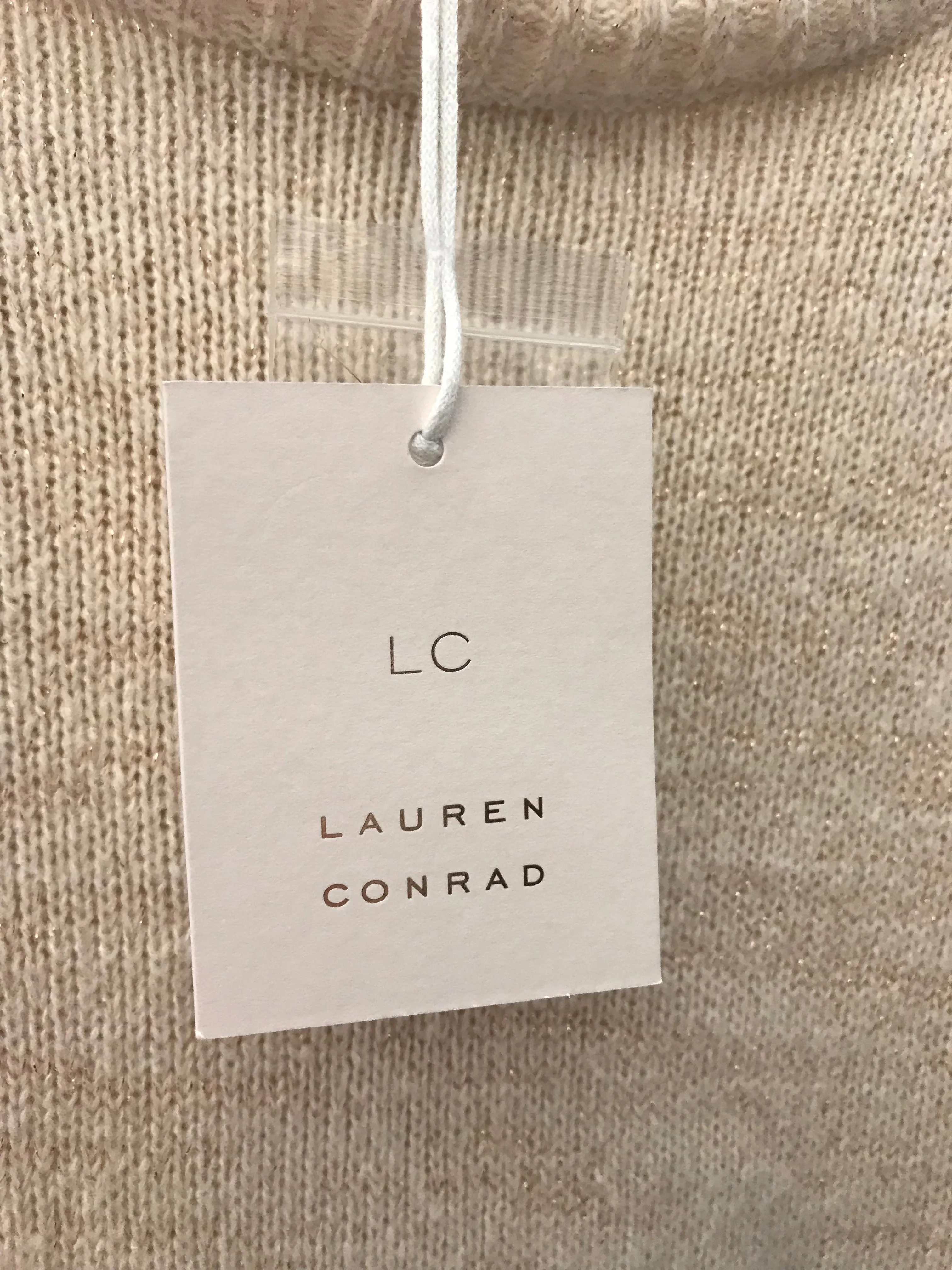 Beige Sweater By Lc Lauren Conrad, Size: M