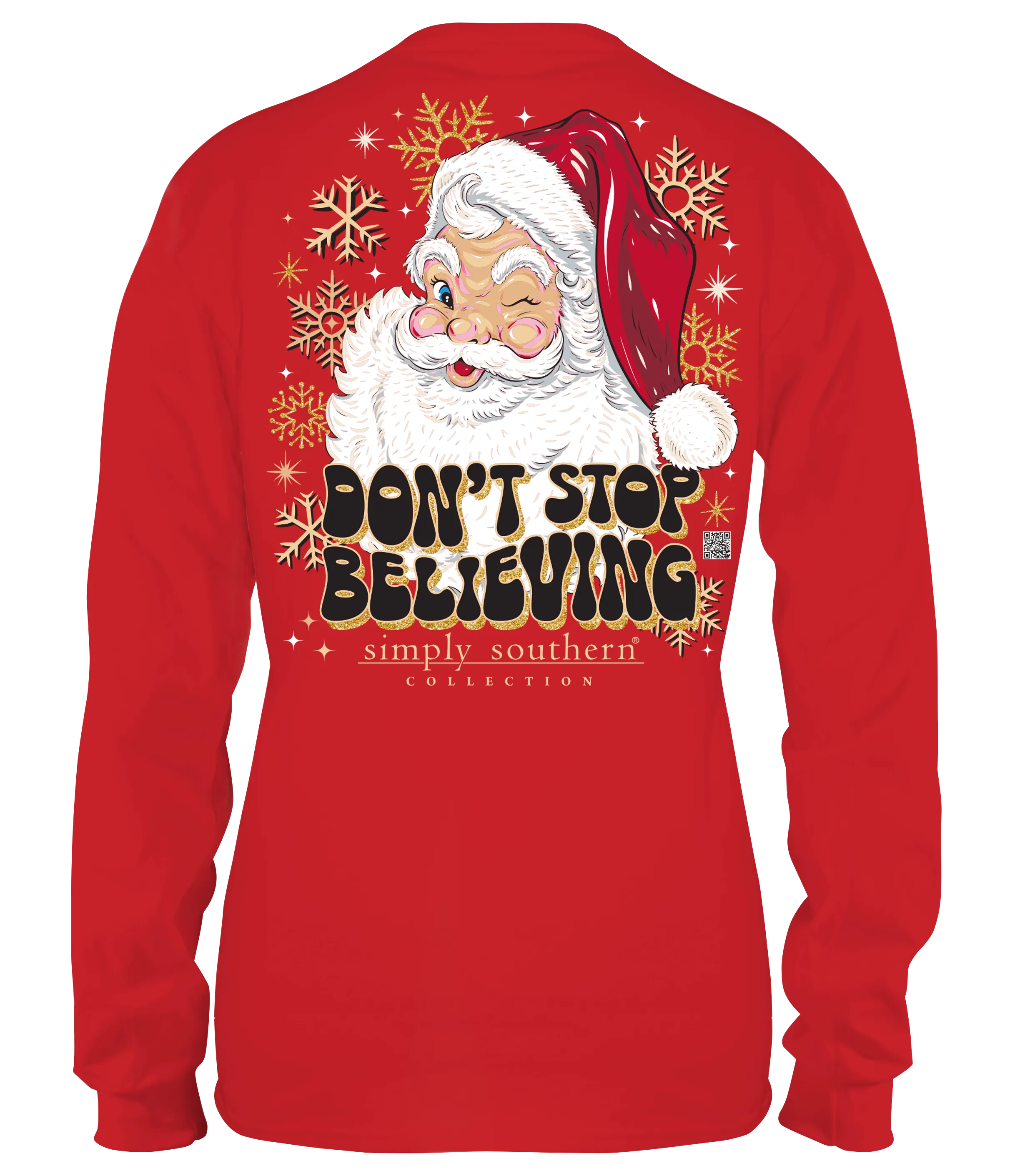 'Believe' Santa Long Sleeve Tee by Simply Southern