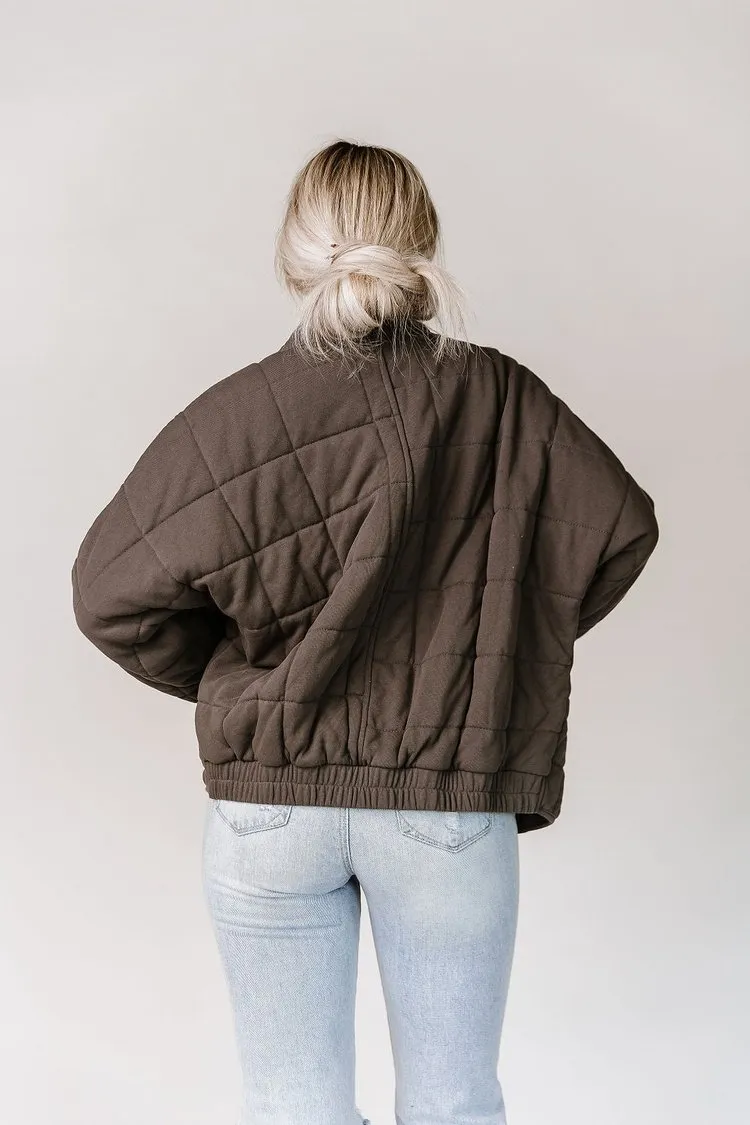 Below Zero Quilted Jacket - Charcoal