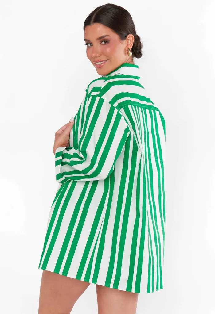 Berman Button Down-Center Court Stripe