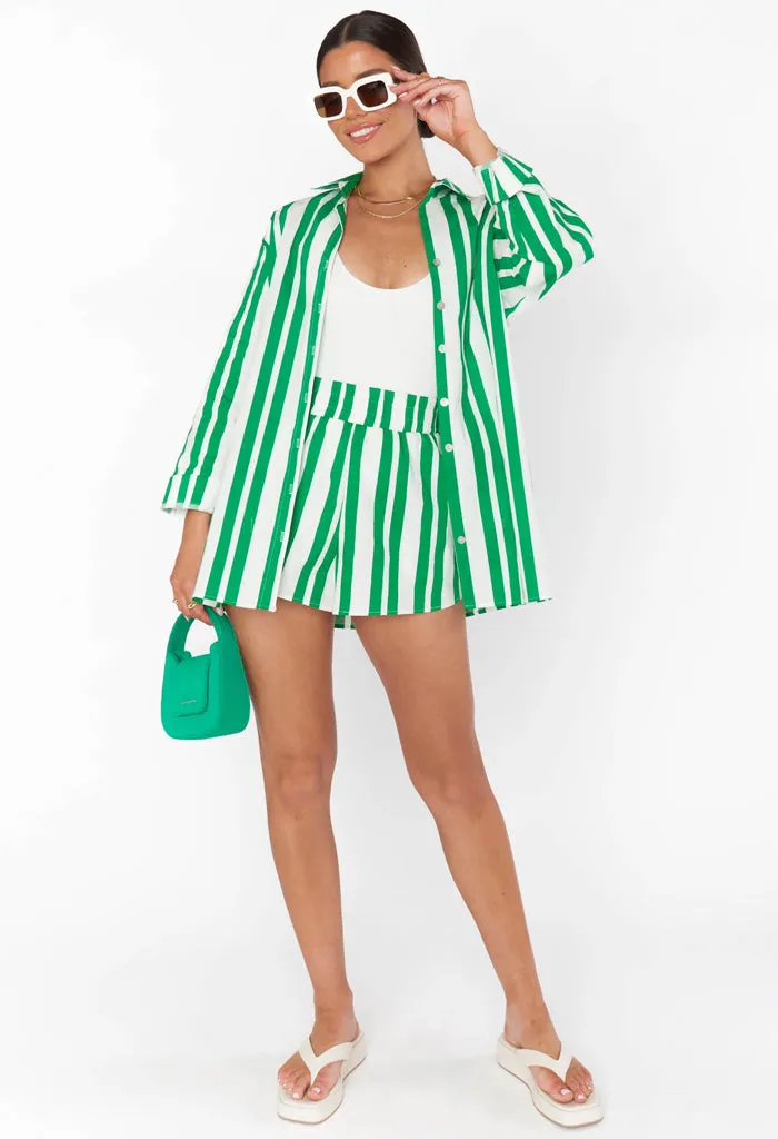 Berman Button Down-Center Court Stripe