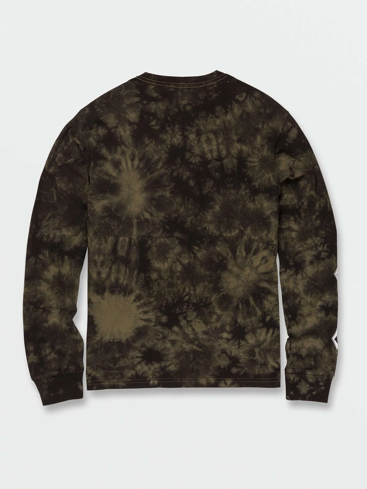 Big Boys Iconic Stone Dye Long Sleeve Tee - Military