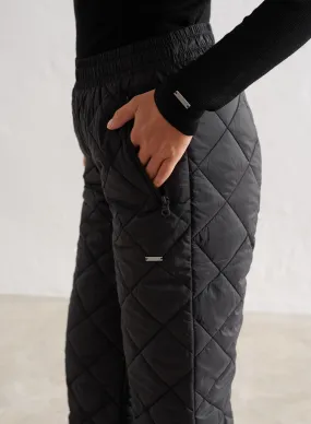 Black Quilted Pants