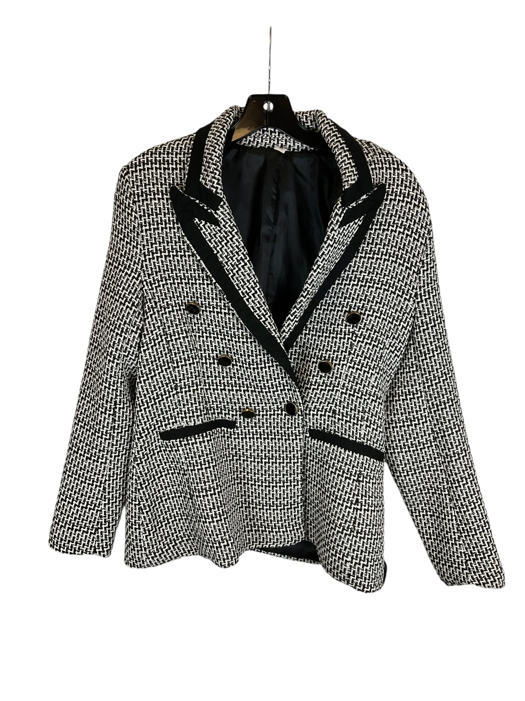 Blazer By Clothes Mentor In Black, Size: M