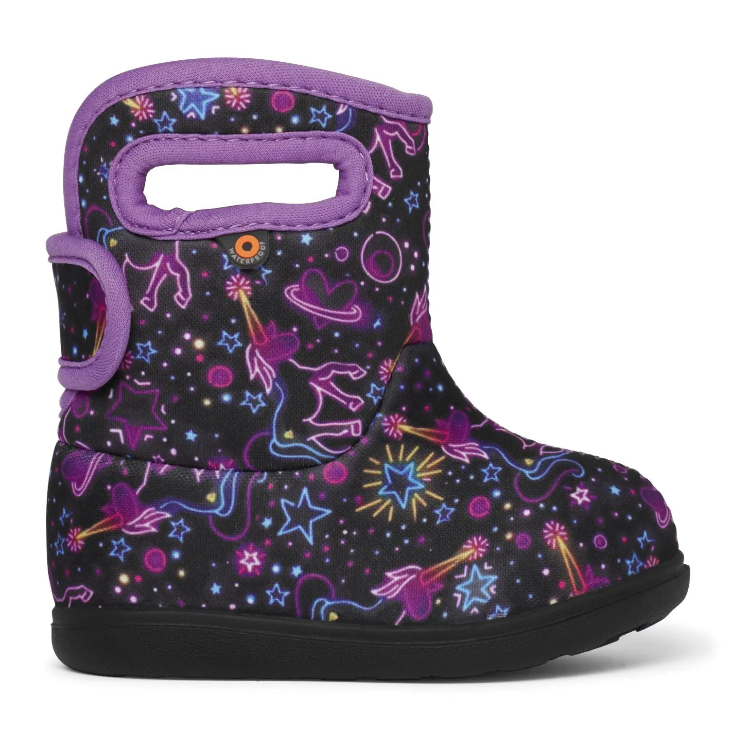 Bogs Baby Bogs II Boot - Neon Unicorn Black