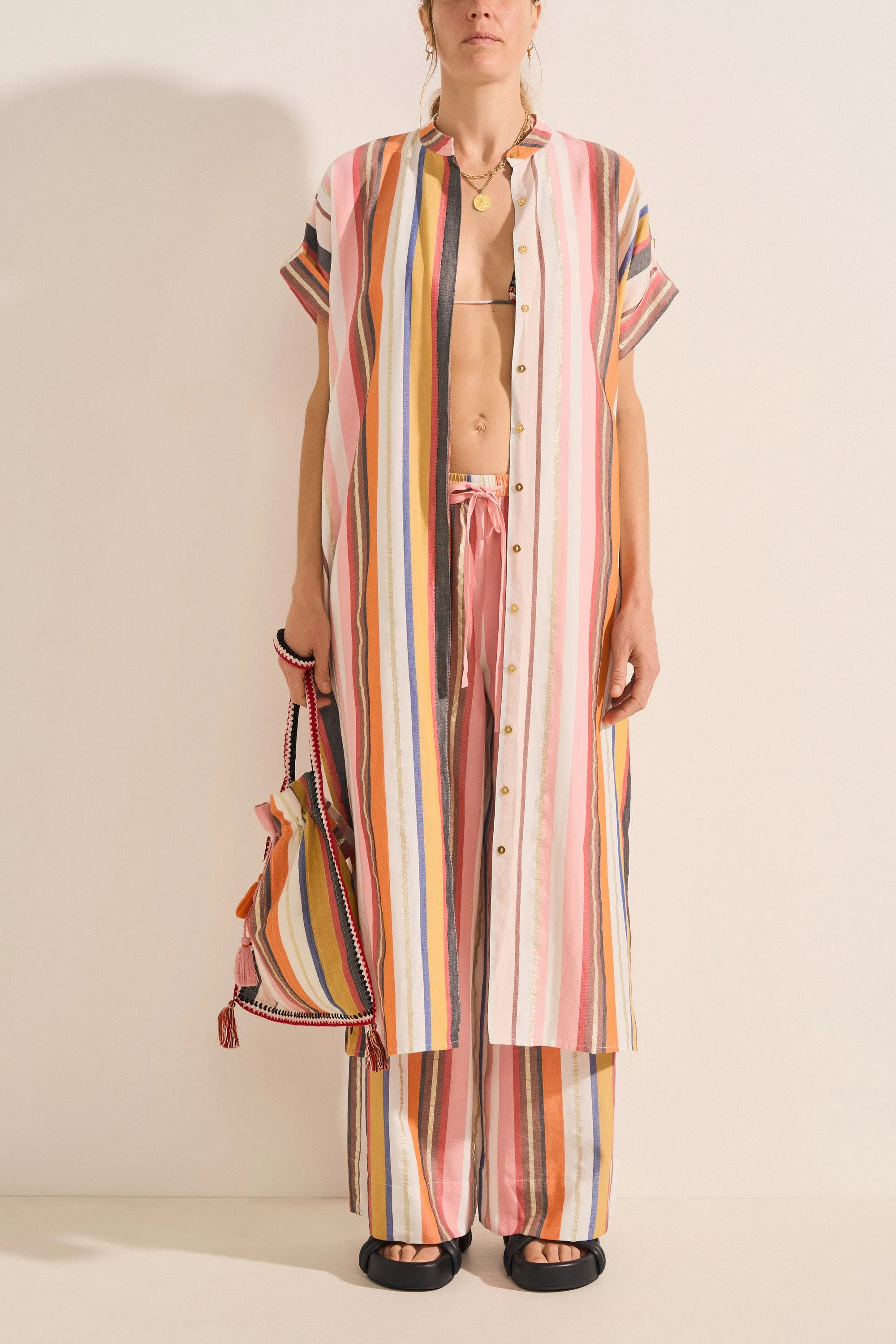 Boreas Amorgos Stripe Caftan