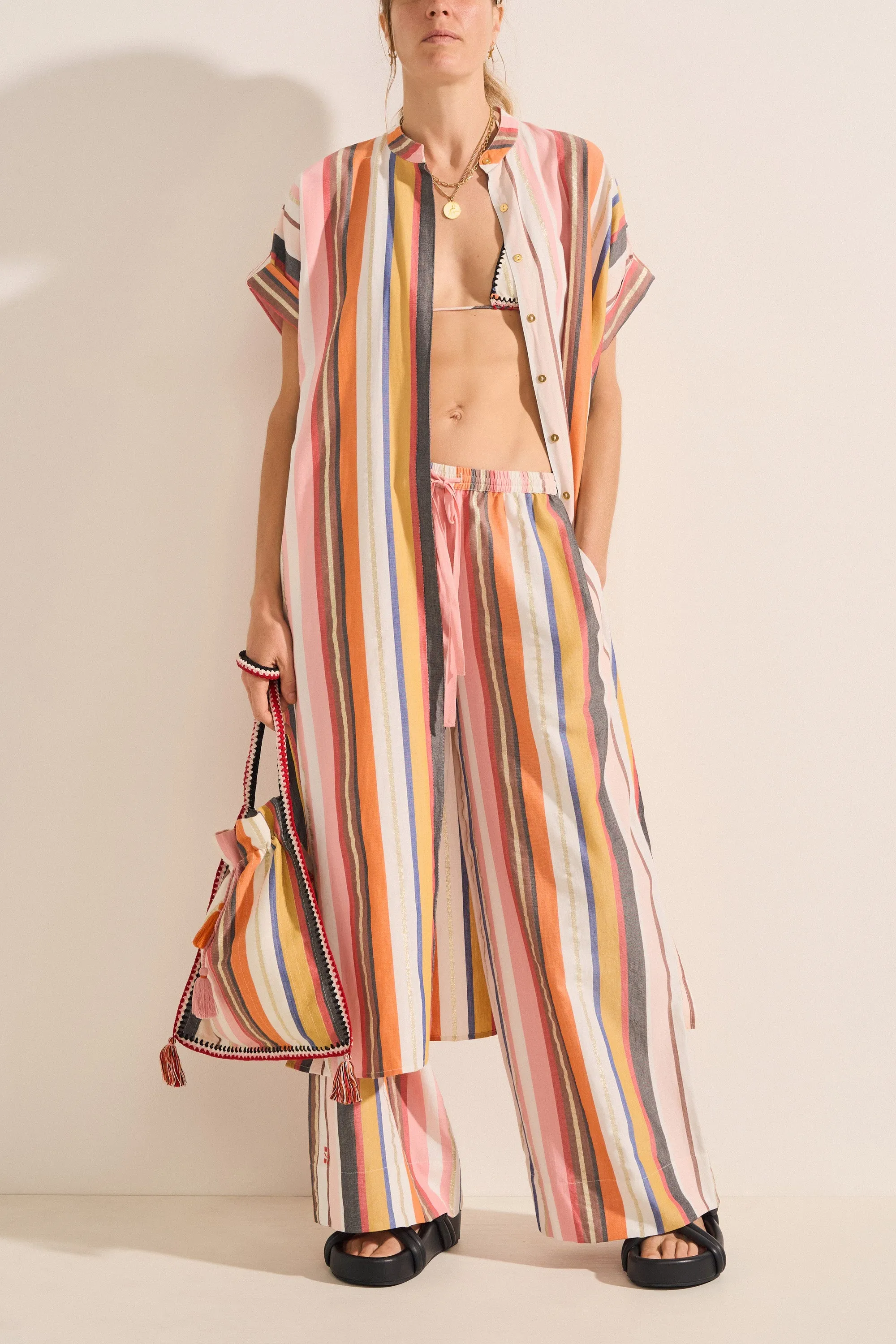 Boreas Amorgos Stripe Caftan