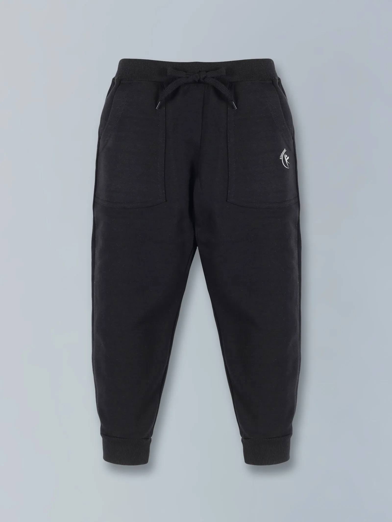 Boys Round Neck Sweatshirt & Solid Fleece Track Pant Set