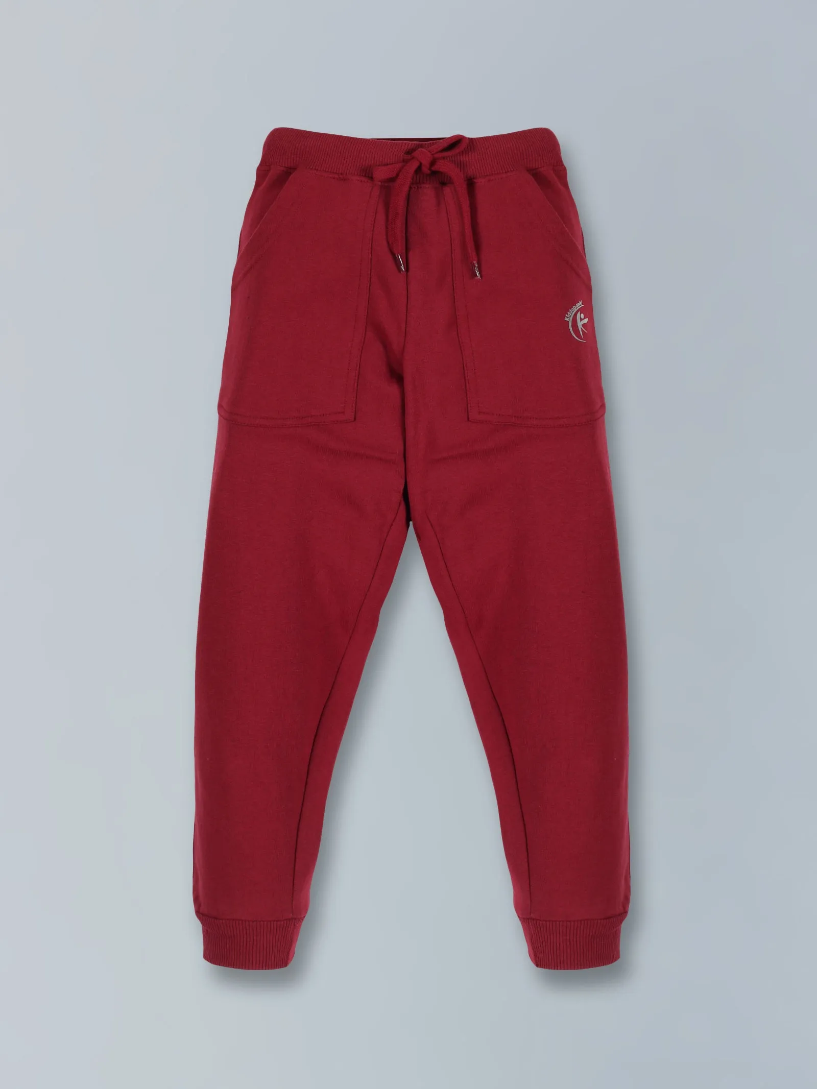 Boys Round Neck Sweatshirt & Solid Fleece Track Pant Set