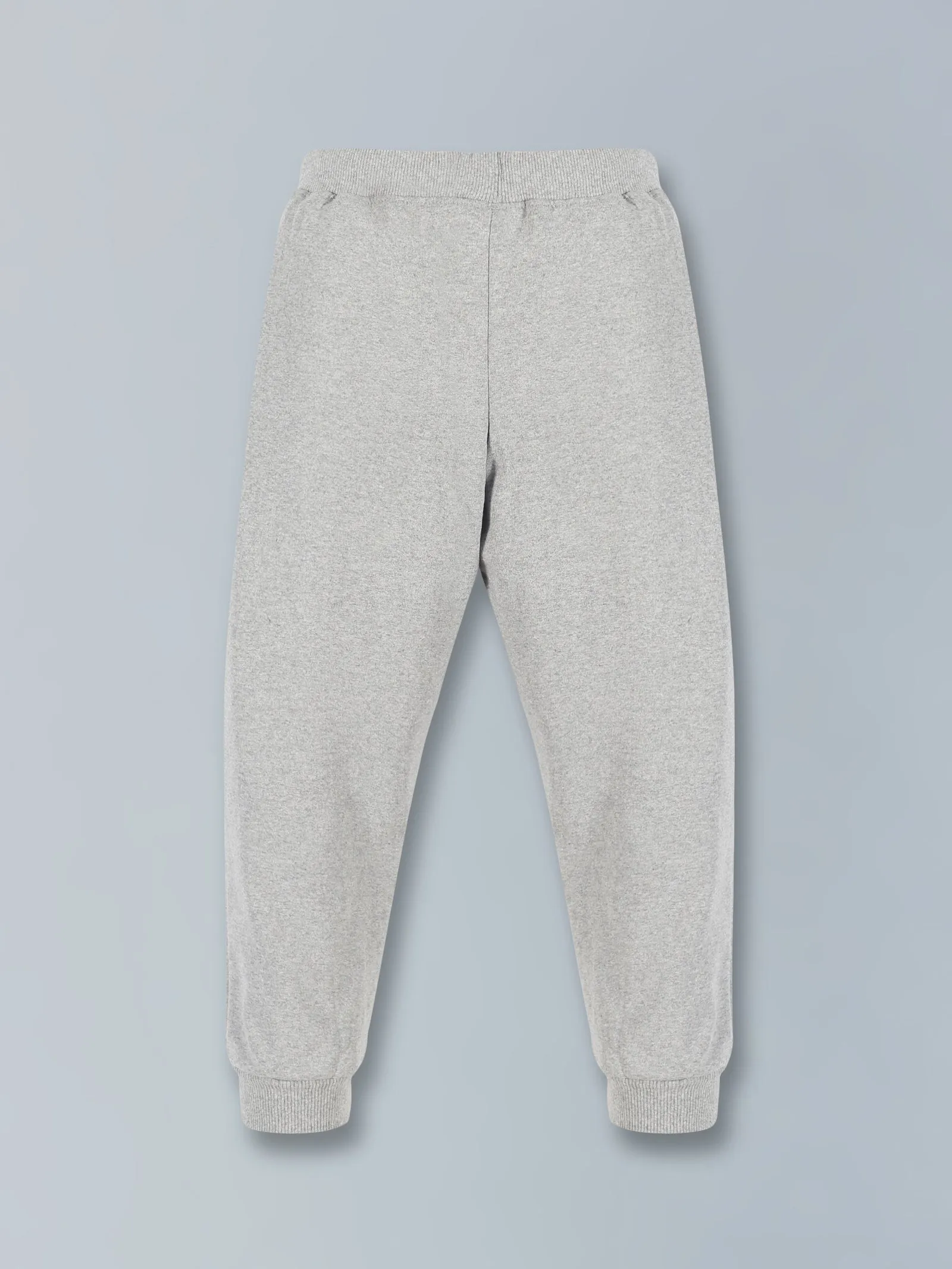 Boys Round Neck Sweatshirt & Solid Fleece Track Pant Set