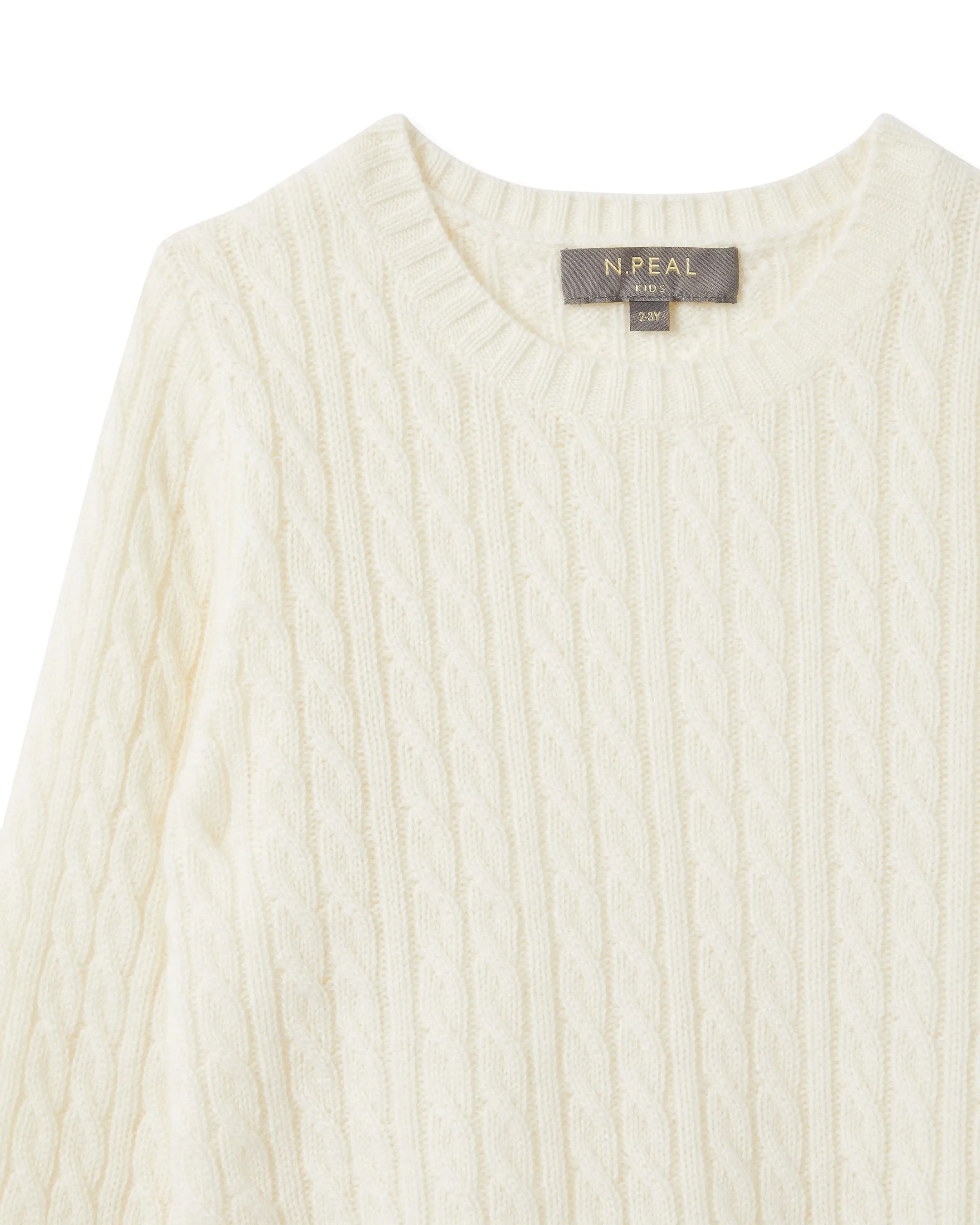 Cable Cashmere Sweater New Ivory White