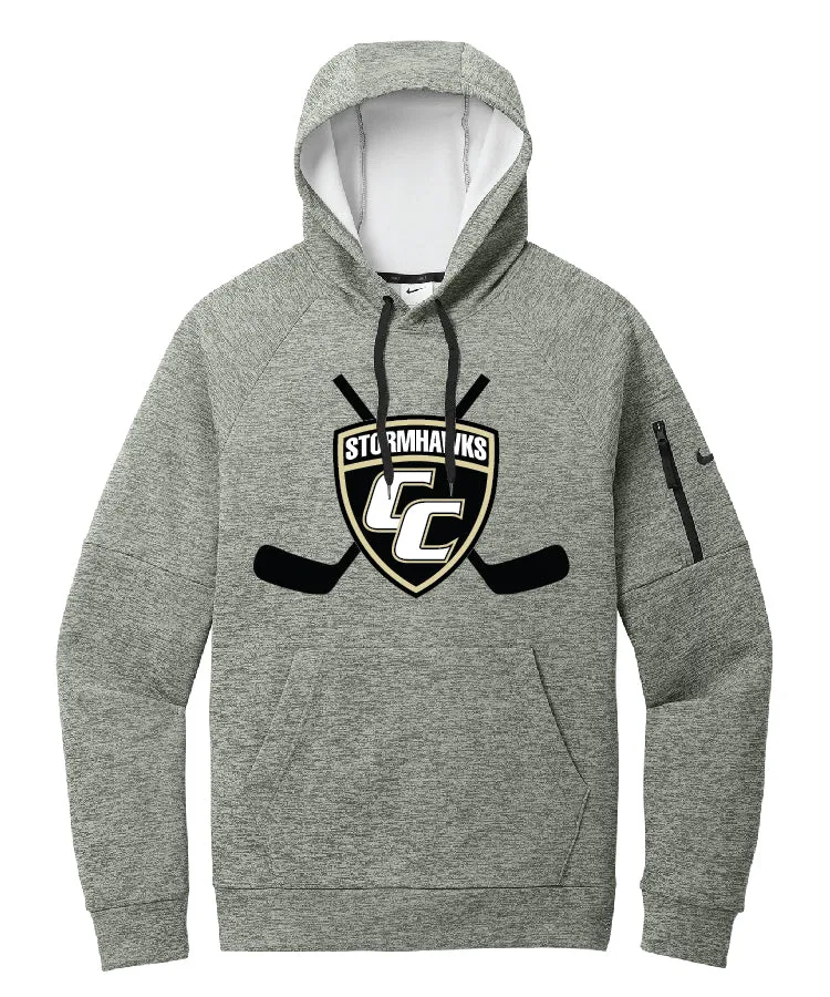 CC Hockey NIKE Therma Fit Hoodie - Dark Grey Heather