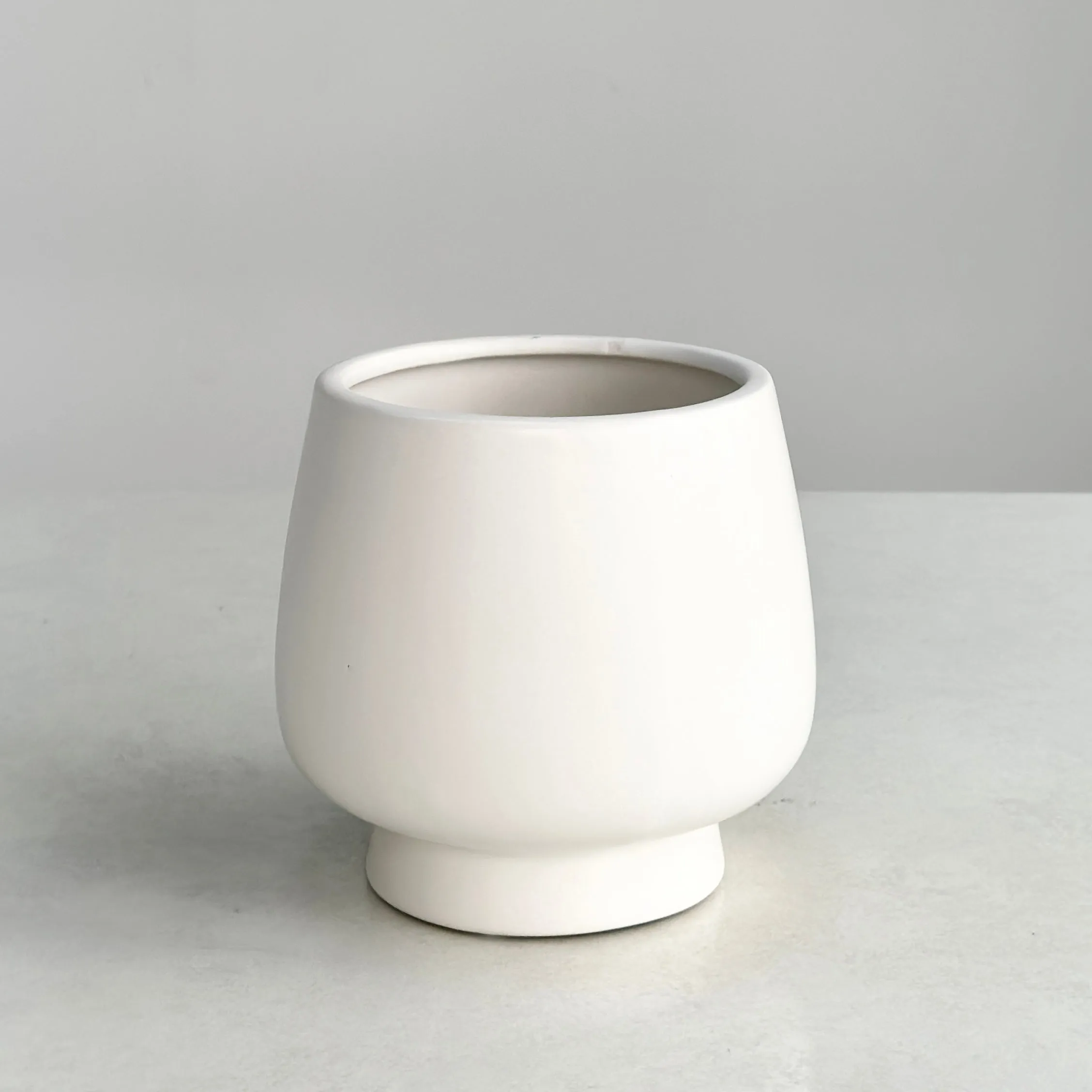 Ceramic Smooth White Vase