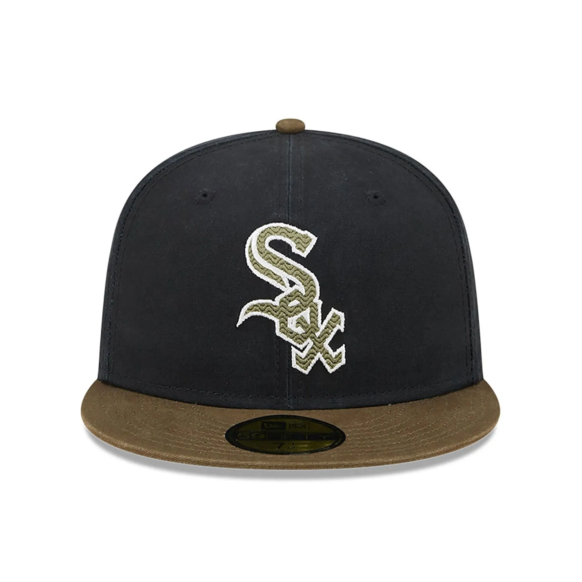 Chicago White Sox Quilted Logo Black 59FIFTY Fitted Cap