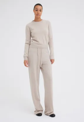 Cirrus Cashmere Sweater - Flaxen Beige