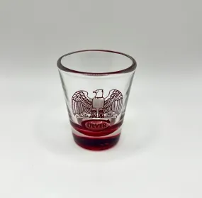 Colored Bottom Shot Glass - Maroon - 1.5oz